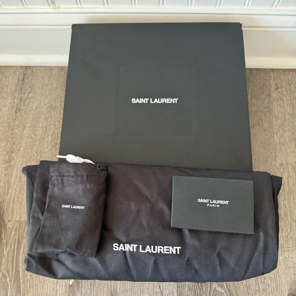 Saint Laurent YSL SL/61 lace-up white leather sneakers EU39.5, US9 - Picture 12 of 13